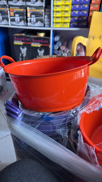 HIGH QUALITY MULTIPURPOSE DOUBLE HANDLE THICKENED PLASTIC BASIN