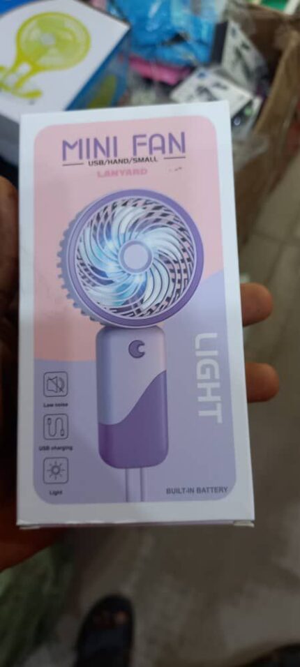 RECHARGEABLE MINI TABLE/HAND FAN WITH STAND - BEST QUALITY