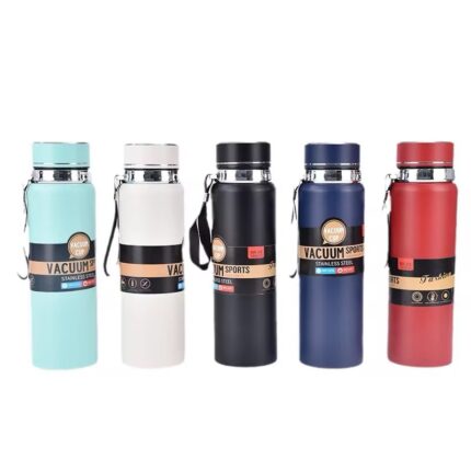LARGE CAPACITY TEMPERATURE STAINLESS STEEL HOT WATER FLASK DESIGN FOR BUSINESS AND OUTDOOR
(Random color will be supplied)