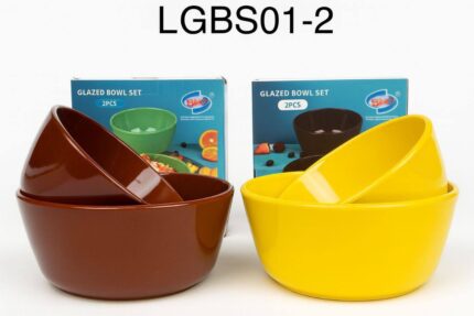 2PC QUALITY CERAMIC DEEP RICE/SOUP BOWL