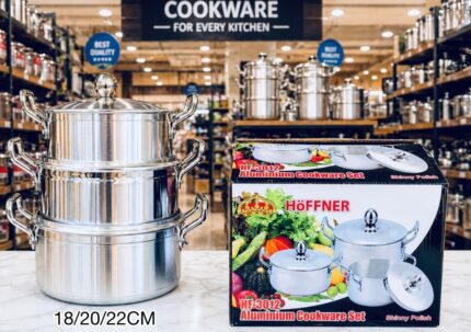 3PC HOFFNER ALUMINUM POT SET SIZE 18,20&22CM(3012)