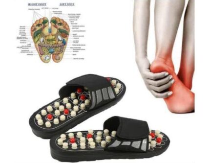 BLUEIDEA ORIGINAL ACUPRESSURE MASSAGE SLIPPERS  - HIGHLY EFFECTIVE!

PRODUCT DESCRIPTION: 
• Relieves Pain
• Stimulates Acupuncture Points
• Improves Blood Circulation 
• Promotes Sleep
• Relaxes the Nerves
• Relieves Stiffness 
• Boosts Energy
• Activates the body