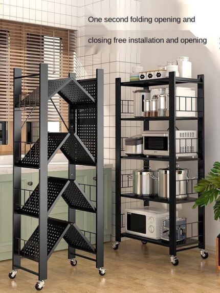 5LAYER FOLDABLE KITCHEN RACK